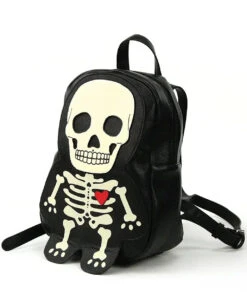Skelett Rucksack Glow In The Dark -FaschingFreude Verkäufe glow in the dark skelett rucksack skeleton backpack halloween kostuem zubehoer 54520 3