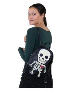 Skelett Rucksack Glow In The Dark -FaschingFreude Verkäufe glow in the dark skelett rucksack skeleton backpack halloween kostuem zubehoer 54520 4