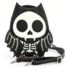Skelett Fledermaus Handtasche "Glow In The Dark" -FaschingFreude Verkäufe glow on the dark skelett fledermaus handtasche skeleton bat shoulder bag 53445
