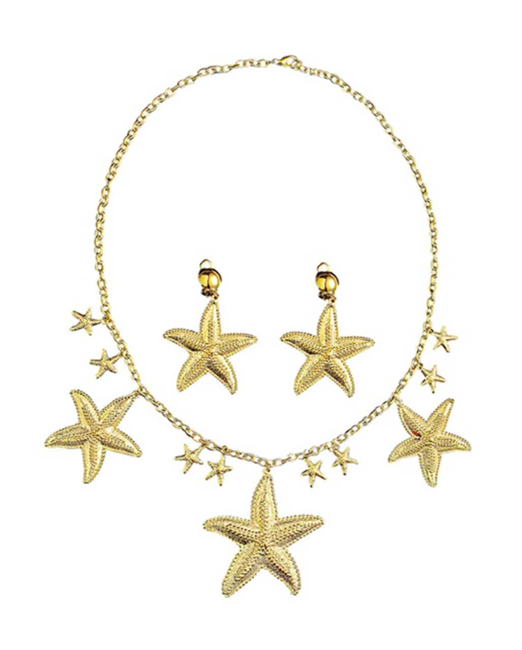 Goldenes Meerjungfrauen Kostüm Schmuck Set 3 Goldenes Meerjungfrauen Kostüm Schmuck Set