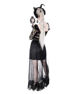 Gothic Handspiegel Mit Hörner & Pentagramm -FaschingFreude Verkäufe gothic handspiegel mit baphomet hoerner goathic hand mirror with baphomet horns gothic deko 50591 05