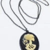 Schwarze Totenkopf Cameo Gothic Kette