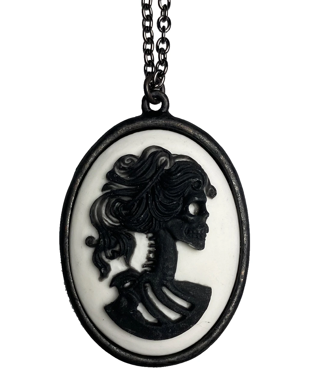 Totenkopf Cameo Gothic Kette 4 Totenkopf Cameo Gothic Kette – Bild 2