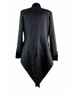 Brokat Herren Gehrock Schwarz -FaschingFreude Verkäufe gothic herren gehrock schwarz gothic brokat mantel gothic fashion 660703 07