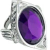 Ring Mit Violettem Schmuckstein