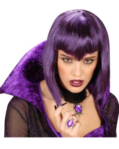 Ring Mit Violettem Schmuckstein -FaschingFreude Verkäufe gotischer ring mit violettem stein gothic ring mit schmuckstein kostuem schmuck 22883 03