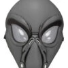 Alien Sci-Fi Maske Grau