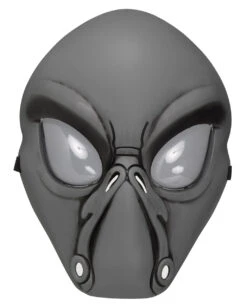 Alien Sci-Fi Maske Grau