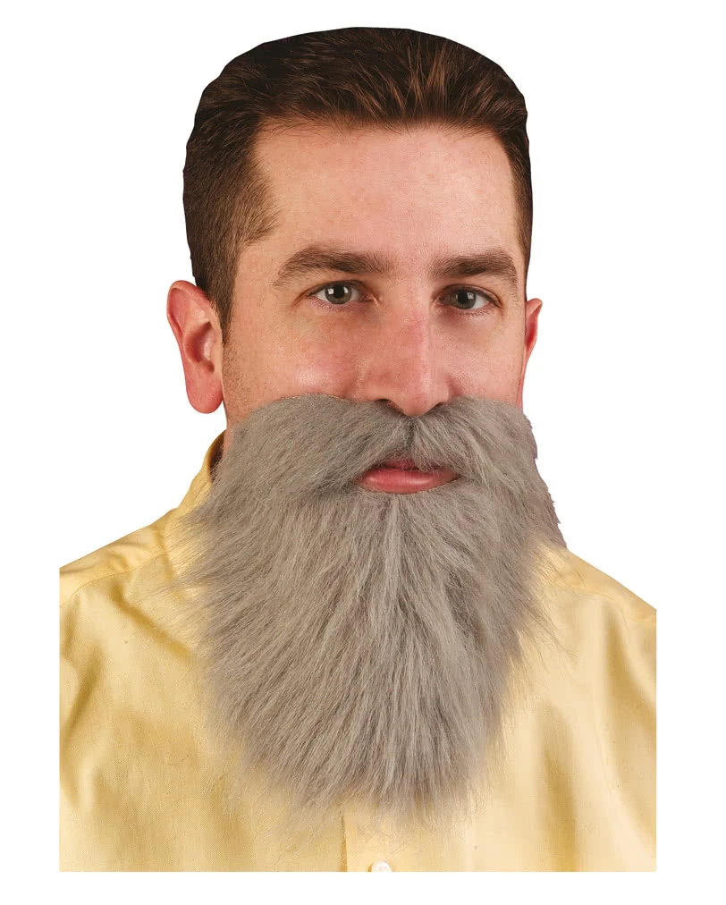 Buschiger Vollbart Grau 3 Buschiger Vollbart Grau
