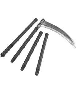 Halloween Sense Deluxe -FaschingFreude Verkäufe grim reaper sense sensenmann kostuem zubehoer spielzeugwaffe sense gevatter tod verkleidungs accessoires 18412 2