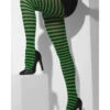 Ringelstrumpfhose Grün-schwarz -FaschingFreude Verkäufe gruen schwarz gestreifte strumpfhose hexen strumpfhose halloween strumpfhose striped tights 24109