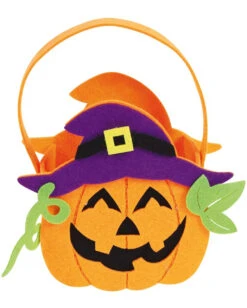 Kürbis Hexe Halloween Korb