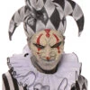 Harlekin Halbmaske Weiß