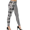Kostüm Leggings Harlekin Schwarz-weiß -FaschingFreude Verkäufe harlekin leggins schwarz wei grau boeser clown kostuemhose halloween verkleidungsleggins harlequin clown leggins 26890