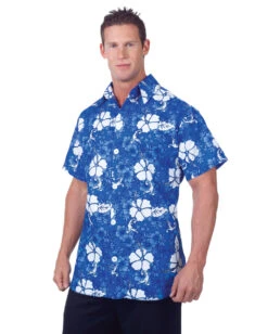 Blaues Hawaii Hemd