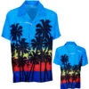 Blaues Hawaii Hemd Mit Palmen -FaschingFreude Verkäufe hawaiihemd mit palmen surfer boy kostuem 80er jahre hawaii hemd hawaii shirt with palms 36544 01 1