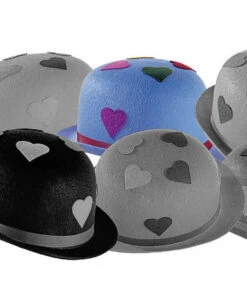 Hellblauer Partyhut Mit Herzen