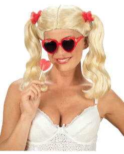 Rote Herz Sonnenbrille -FaschingFreude Verkäufe herz sonnenbrille lolita sonnenbrille faschingsbrille kostuembrille bild2 17991