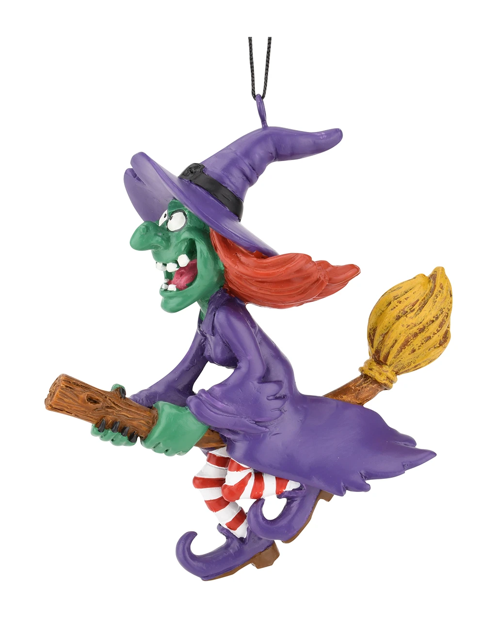 Fliegende Hexe Christbaumkugel 10cm 4 Fliegende Hexe Christbaumkugel 10cm – Bild 2