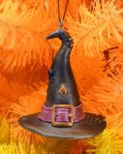 Hexenhut Christbaumkugel 8,9cm -FaschingFreude Verkäufe hexenhut weihnachtskugel halloween und horror weihnachtsdeko witch hat ornament 54756 4