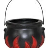 Hexenkessel Mit Flammen Verzierung 18 Cm -FaschingFreude Verkäufe hexenkessel mit flammen motiv 18 cm witch kettle with flames 18 cm halloween deko 39319 01