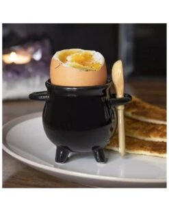 Hexenkessel Als Eierbecher Mit Löffel -FaschingFreude Verkäufe hexenkessel mit loeffel als eierbecher witches cauldron egg cup with spoon halloween tischdeko 50656 05