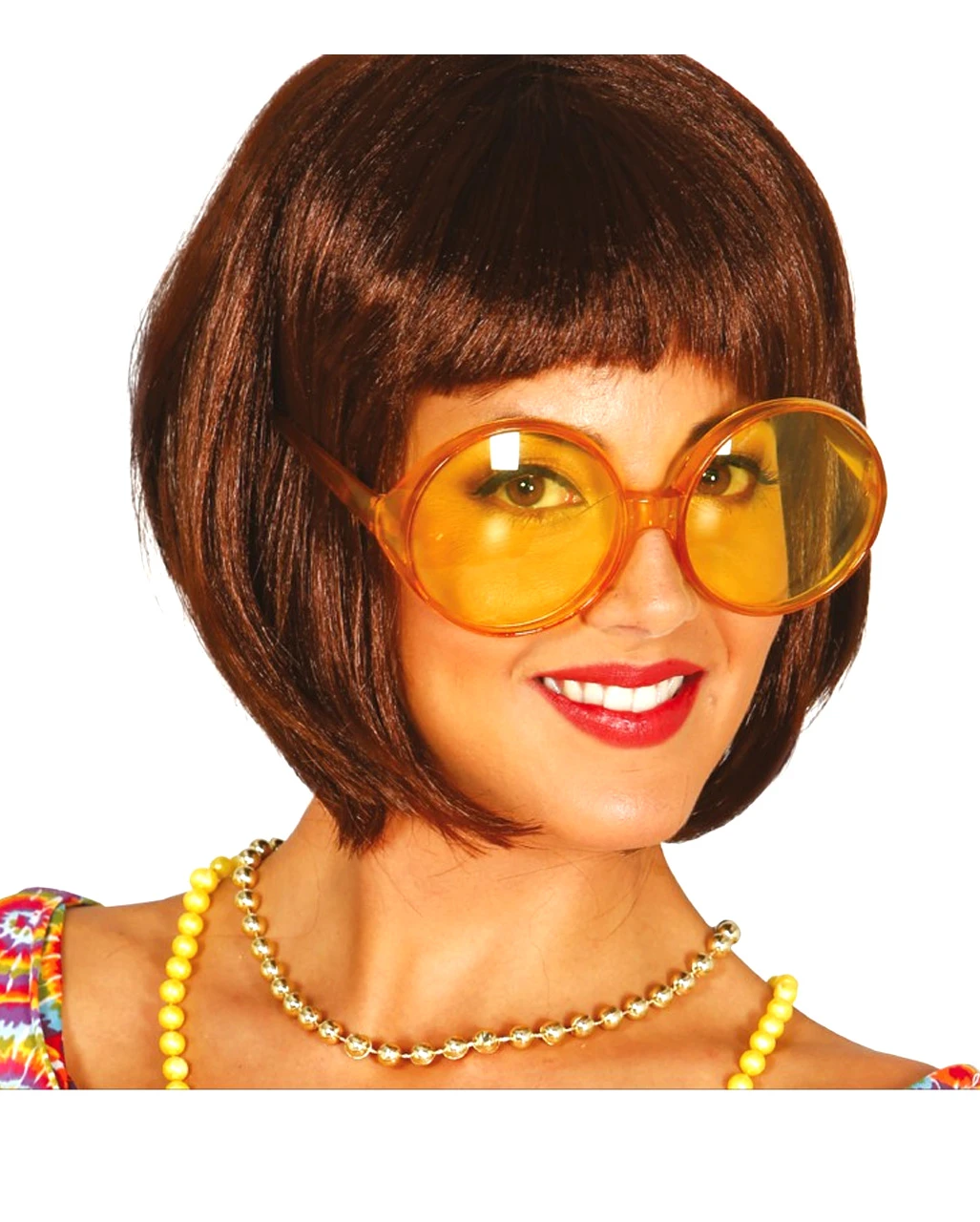 Gelbe Hippie Brille 4 Gelbe Hippie Brille – Bild 2