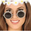 Flower Power Brille Mit Strasssteinen