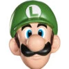 Super Mario Luigi-Maske -FaschingFreude Verkäufe horrorshop com super mario luigi maske luigi lizenzmaske supermario fanartikel luigi adult mask 26649