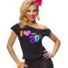 I Love The 80's T-Shirt -FaschingFreude Verkäufe i love the 80s shirt 80er jahre kostuem damen bad taste party shirt neon party verkleidung 22458