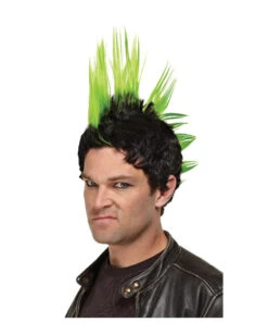 Punker Perücke Deluxe Grün