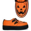 Orangefarbene Trick Or Treat Jack O'lantern Creepers Schuhe -FaschingFreude Verkäufe jackolantern trick or treat orange schuhe halloween schuhe gothic schuhe halloween accessoire gothic accessoire gothic styled 52812