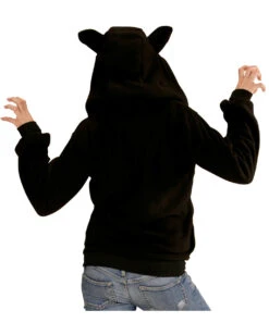 Katzen Jacke Als Kostüm -FaschingFreude Verkäufe katzen kostuem jacke cat costume hoodie tierkostuem 54510 04