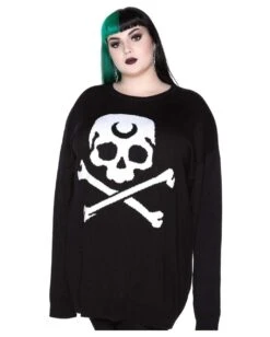 2 The Bone Strickpullover KILLSTAR -FaschingFreude Verkäufe killstar 2 the bone strickpullover gothic fashion und halloween merch killstar 2 the bone knit sweater 50933