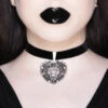 Deadheart Samt Choker KILLSTAR