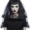 Mystic Mourning Schleier KILLSTAR -FaschingFreude Verkäufe killstar mystic mourning schleier killstar mystic mourning veil gothic accessoire 50388 01