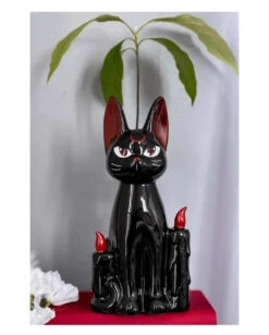 Neko Vase 25,5cm KILLSTAR -FaschingFreude Verkäufe killstar neko vase killstar gothic homeware gothic deko 51908 02