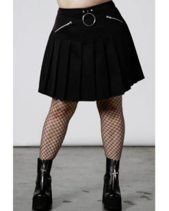 No Lip Falten Rock KILLSTAR -FaschingFreude Verkäufe killstar no lip falten rock killstar no lip pleated skirt gohtic kleider und roecke gotik mode 52291 4