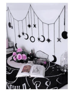 Schwarze Astral Wanddekoration KILLSTAR -FaschingFreude Verkäufe killstar schwarze astral wanddekoration killstar black astral path hanging banner 51889 01