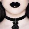Sorrows Choker Halskette KILLSTAR -FaschingFreude Verkäufe killstar sorrows choker halskette killstar sorrows choker gothic halsband schmuck geschenkartikel 52238