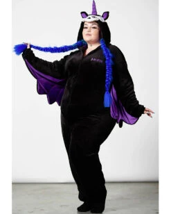 Unicorn Onesie Mit Kapuze KILLSTAR -FaschingFreude Verkäufe killstar unicorn onesie mit kapuze killstar einhorn jumpsuit gothic unicorn overall gothic mode homeware 52485 5