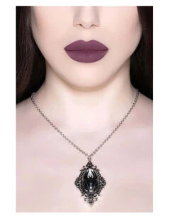 Schwarze Spinnen Halskette KILLSTAR