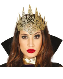Goldene Glitzer Königin Krone