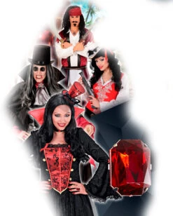 Ring Mit Rotem Edelstein Als Kostümaccessoire -FaschingFreude Verkäufe kostuemring mit rotem edelstein gemstone ring costume accessoire 38081 05