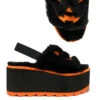 Plateausandalen Lilly Jack O'Lantern -FaschingFreude Verkäufe lilly jack o lantern plateausandale gothic sandale gothic schuhe halloween sandalen halloween schuhe pluesch sandale 52815