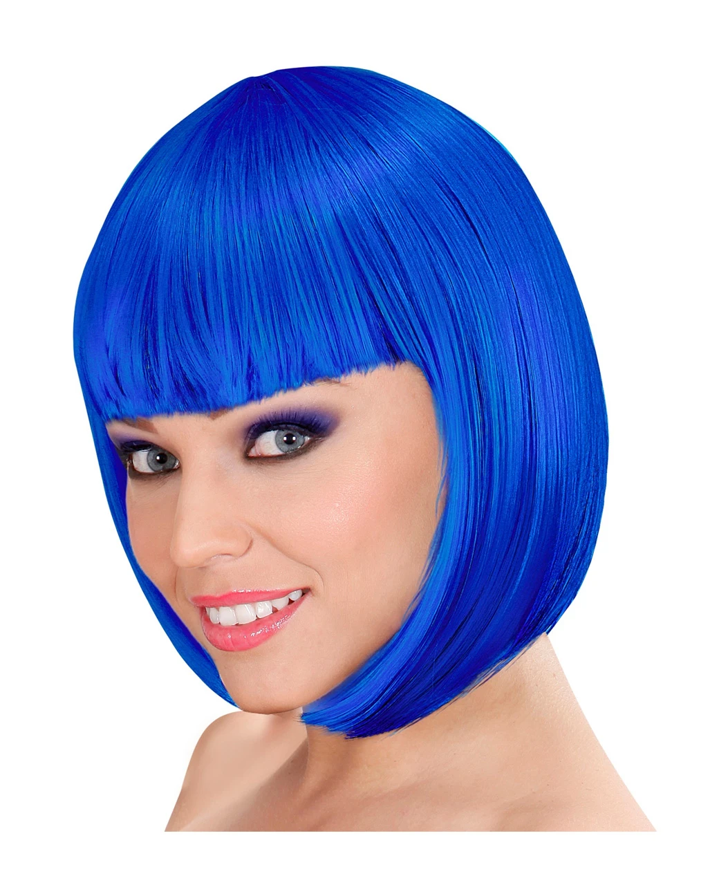 Lou Lou Bob Perücke Blau 3 Lou Lou Bob Perücke Blau