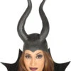 Dämonenhörner Schwarz -FaschingFreude Verkäufe maerchen hexe hoerner dunkle koenigin maleficent boese malefiz koenigin hoerner hoerner haube 24870