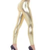 Kostümleggings Metallic Gold