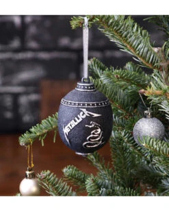 Metallica Black Album Christbaumkugel -FaschingFreude Verkäufe metallica black album weihnachtskugel metallica black album hanging ornament 51080 05
