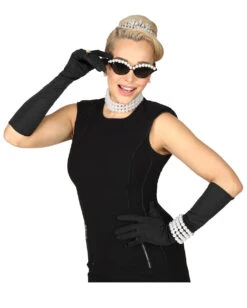 Kostüm Zubehör Set Miss Golightly 4 Tlg. -FaschingFreude Verkäufe miss golightly kostuem zubehorr set 4 tlg 38115 03